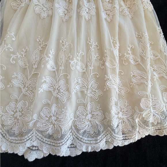 Forever 21 lace skirt ivory size L - Picture 4 of 11